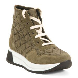 NEW CORDANI Taupe Suede Made In Spain Suede Layton Booties Khaki for women 1065m